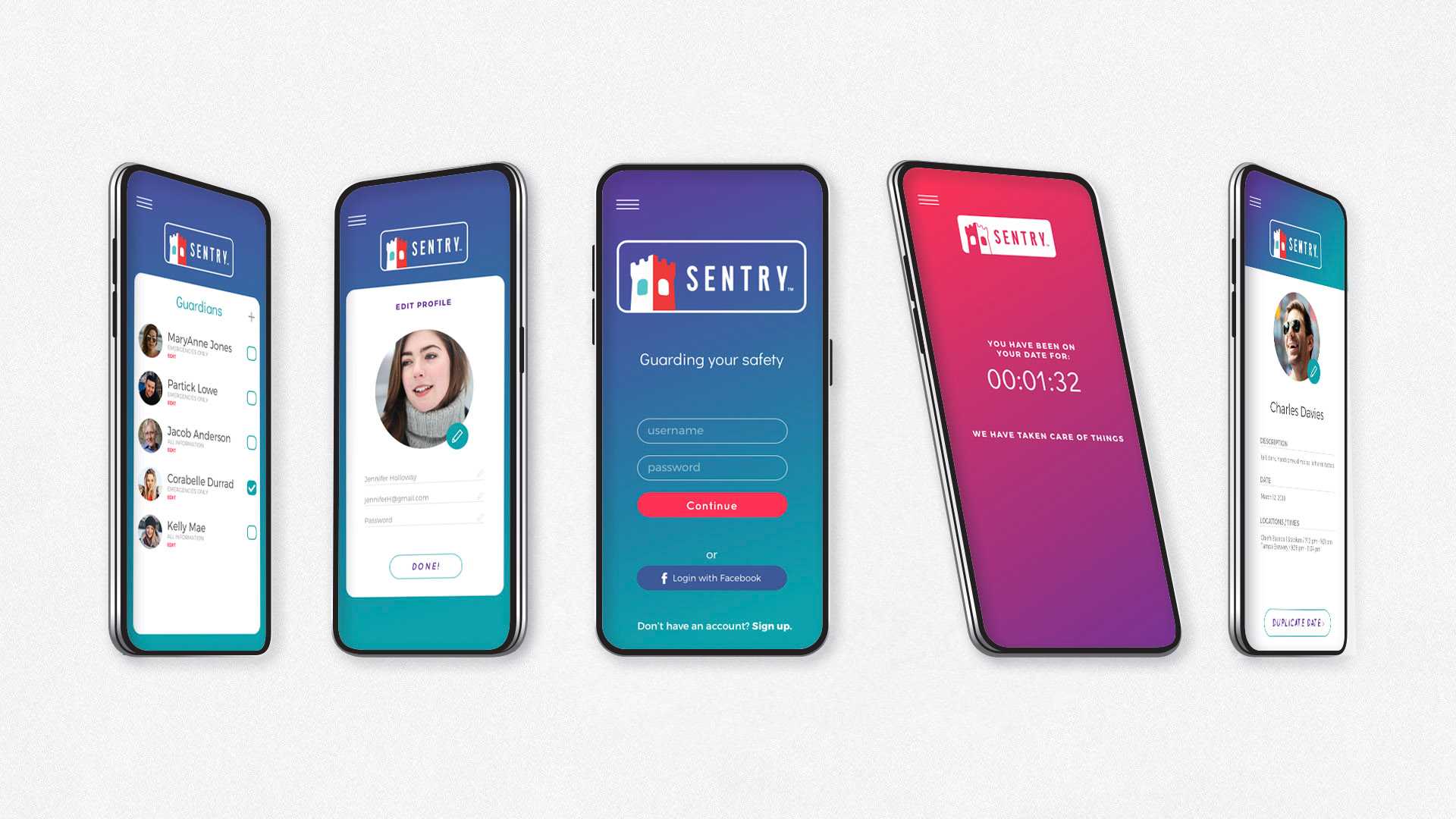 Sentry Brand Design + App UI